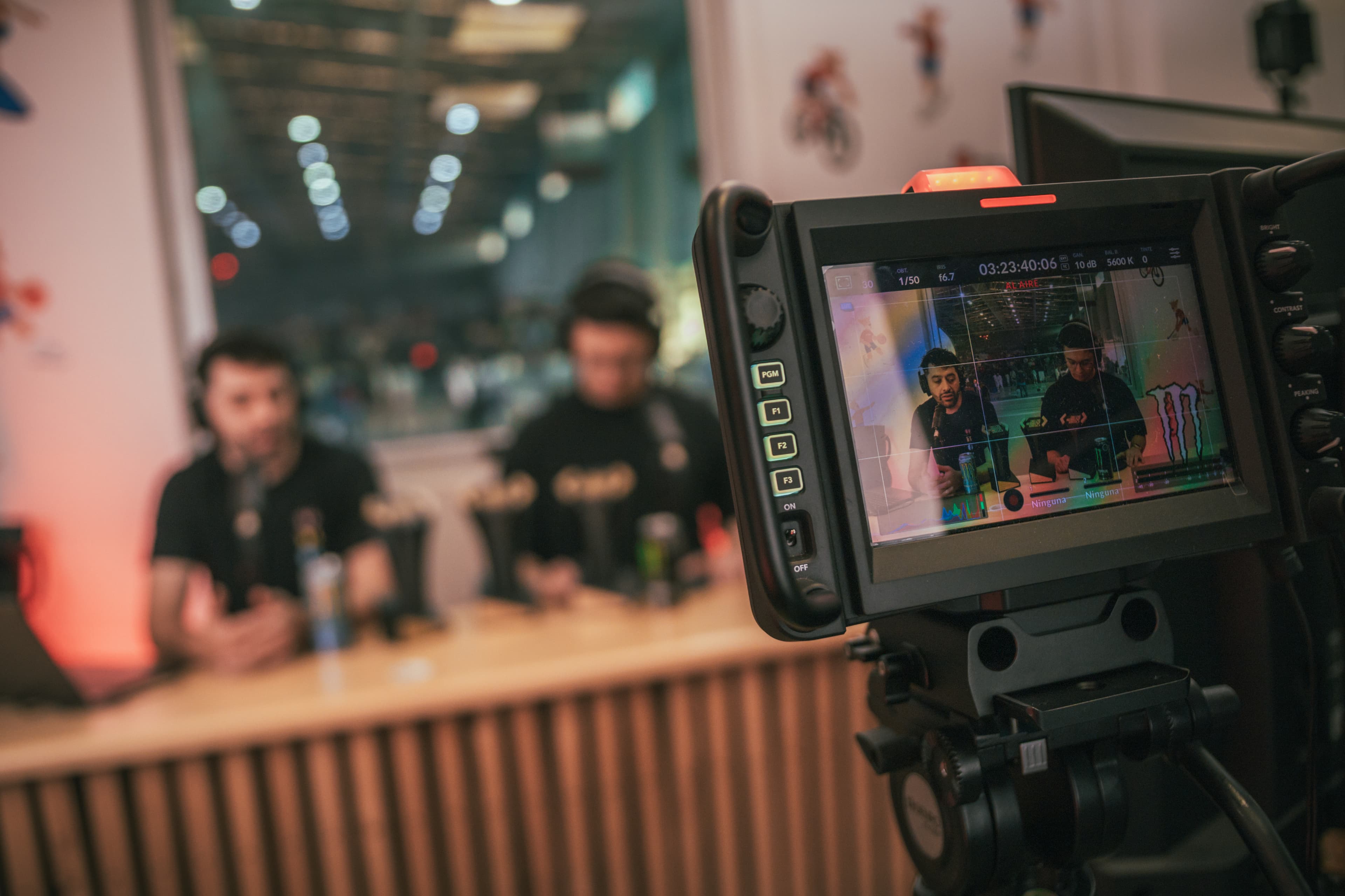 Casters desde camara de produccion